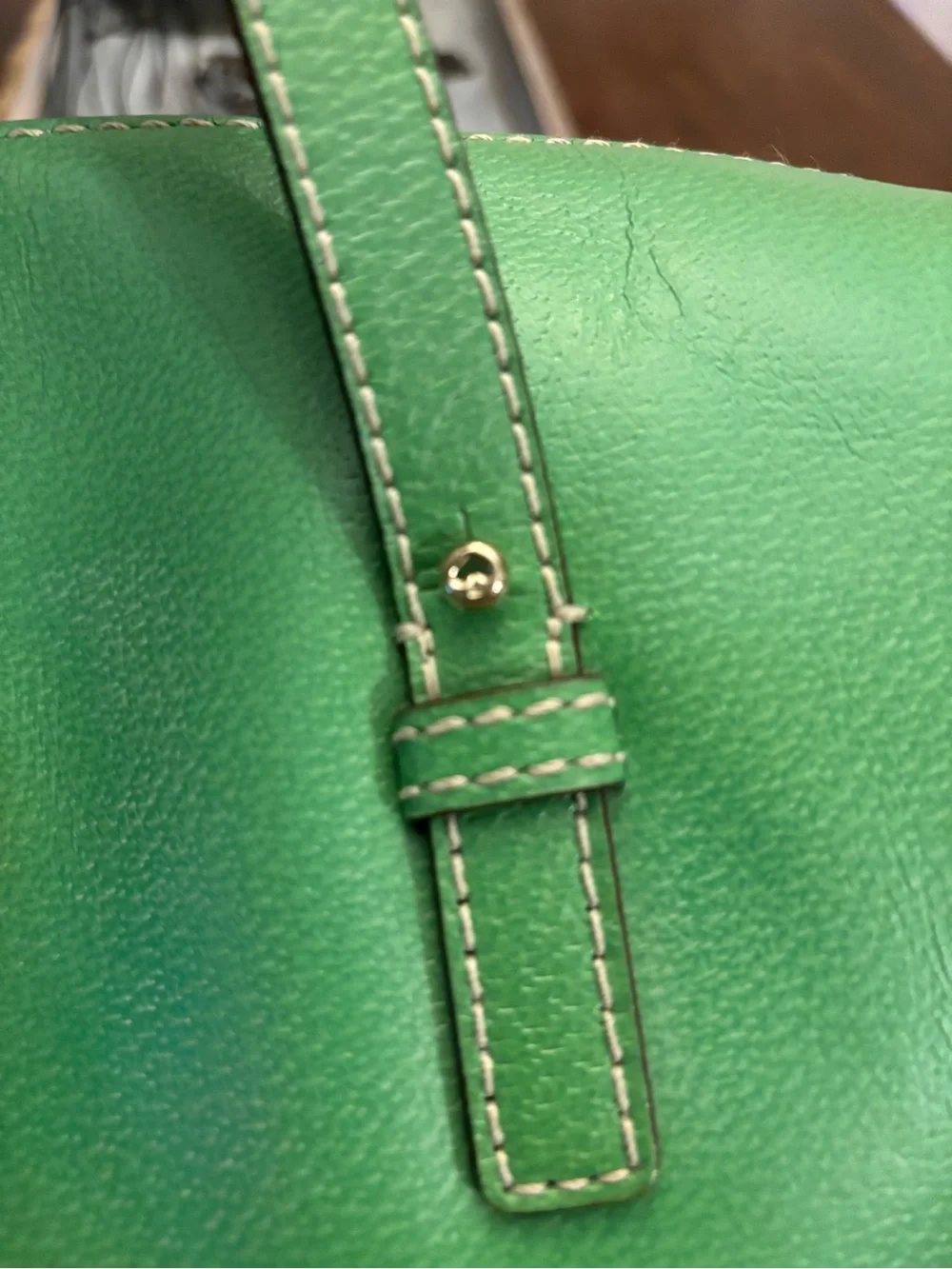 kate spade ♠️ Green Leather Satchel